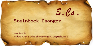Steinbock Csongor névjegykártya
